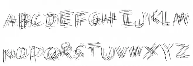 Messy Marvin Regular 字体 大写