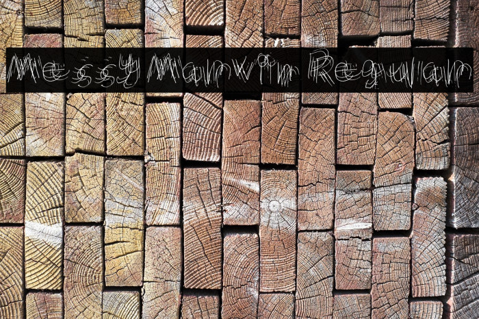 Messy Marvin Regular Font examples