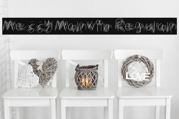 Messy Marvin Regular Font examples