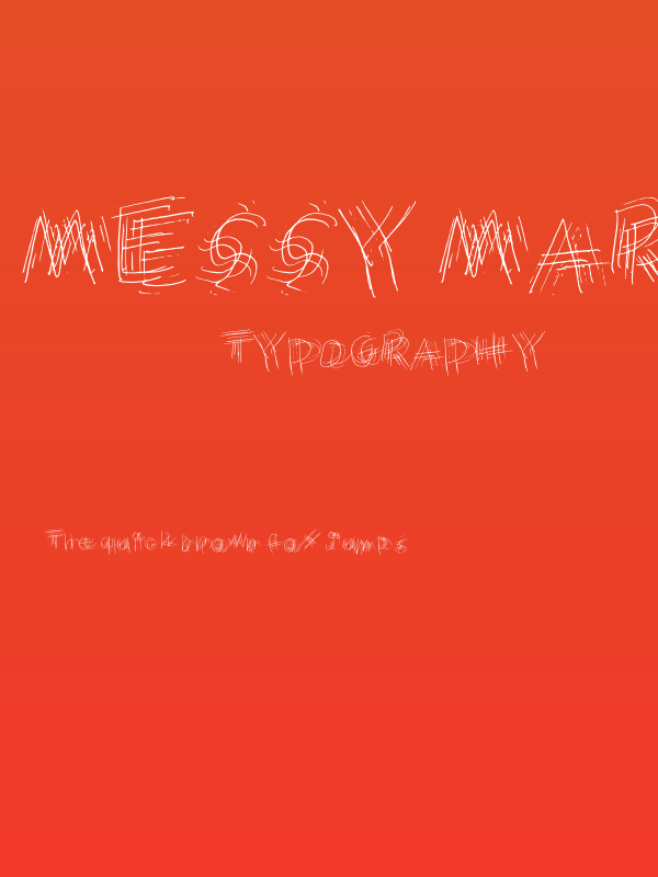 Messy Marvin Regular Poster