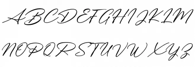 Messy Nessy Script 1 Schriftart Groß