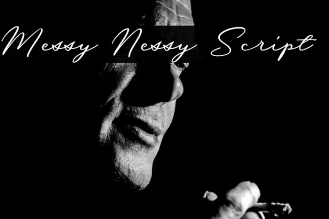 Messy Nessy Script 1 Font examples