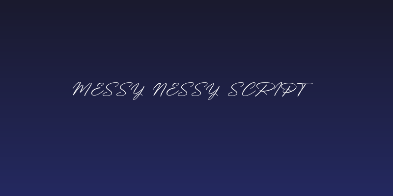 Messy Nessy Script 1 Social Header