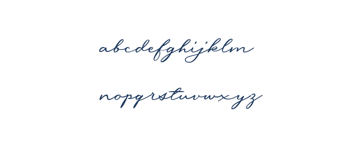 Messy Nessy Script 1 Lowercase