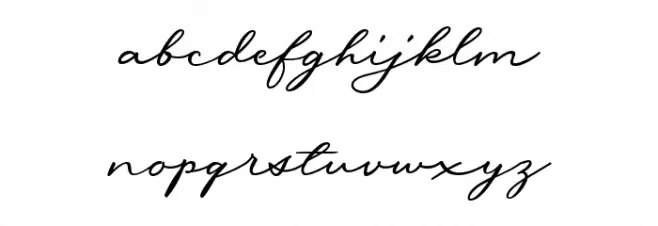 Messy Nessy Script 1 Polices MINUSCULES