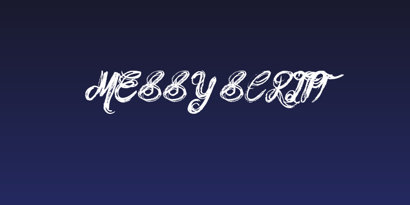 Messy Script Social Header