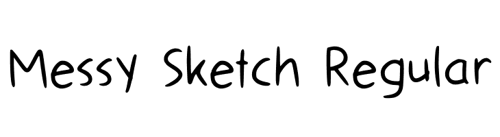 Messy Sketch Regular  免费字体下载