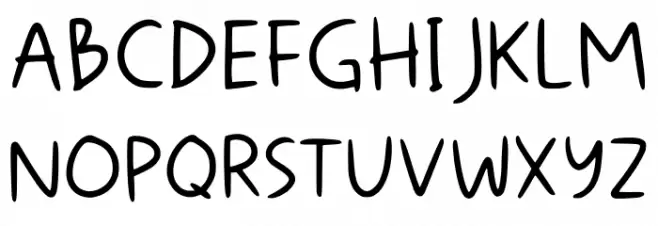 Messy Sketch Regular Fonte MAIÚSCULAS
