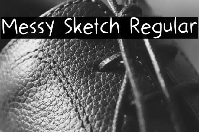 Messy Sketch Regular Font examples