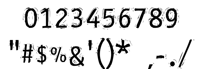 MessyOffice Regular Font OTHER CHARS