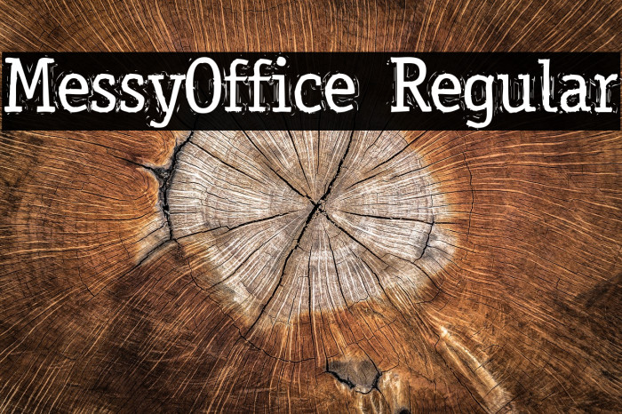 MessyOffice Regular Font examples