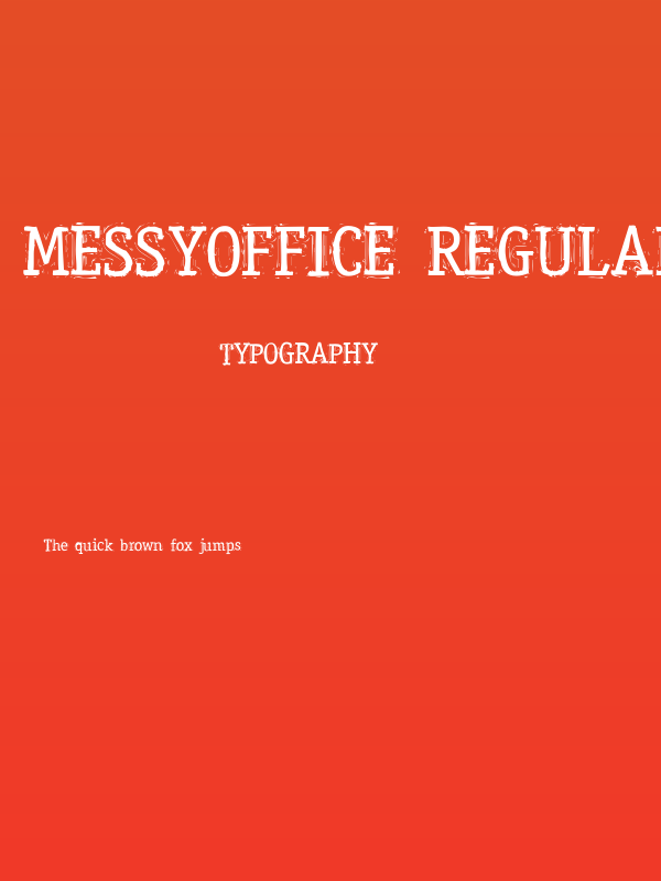 MessyOffice Regular Poster