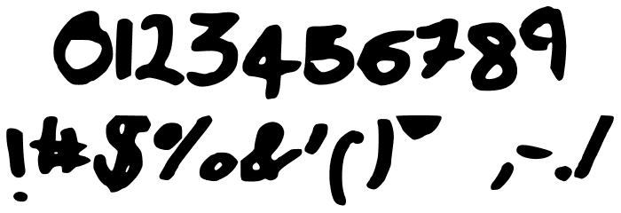 MessyPup Font OTHER CHARS