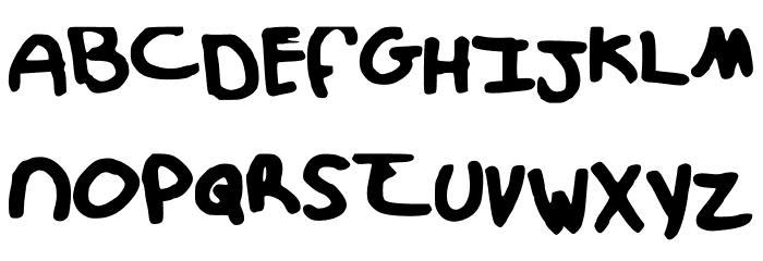MessyPup Font UPPERCASE