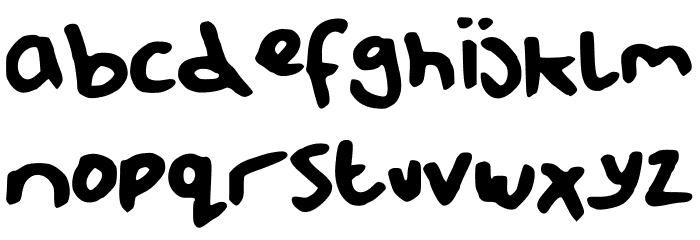 MessyPup Font LOWERCASE