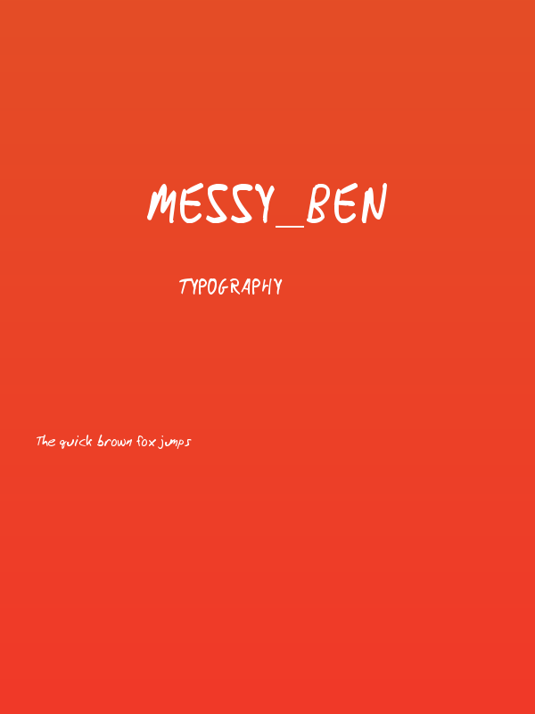 Messy_Ben Poster
