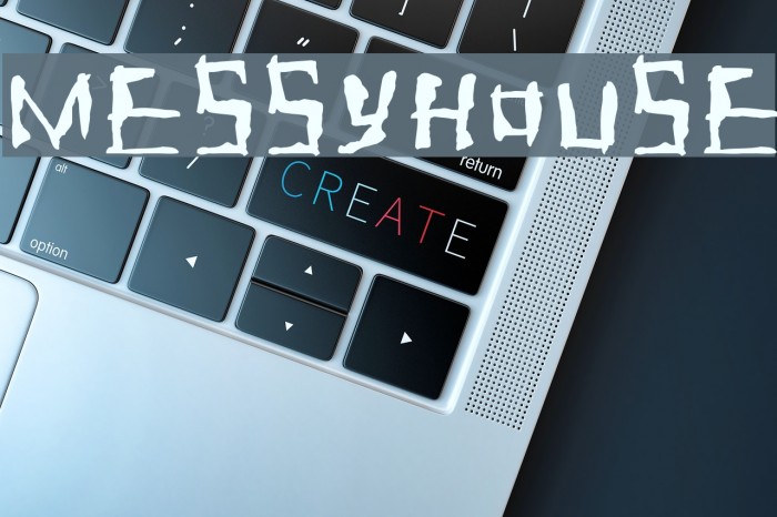 Messyhouse Font examples