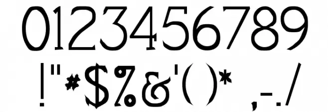 Mestral Font OTHER CHARS