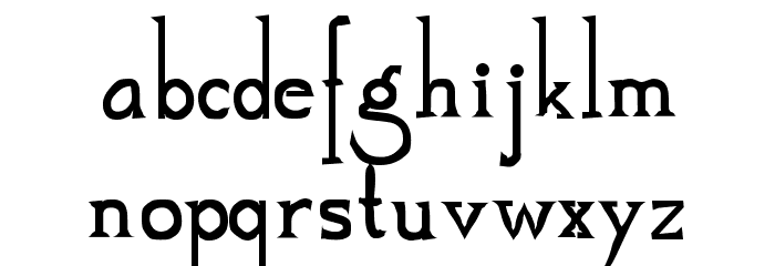 Mestral Font LOWERCASE