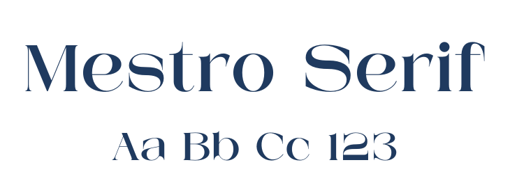 Mestro Serif Font Preview
