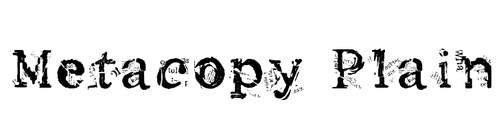 Metacopy Plain لخطوط تنزيل
