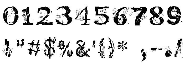 Metacopy Plain Font Alte caractere