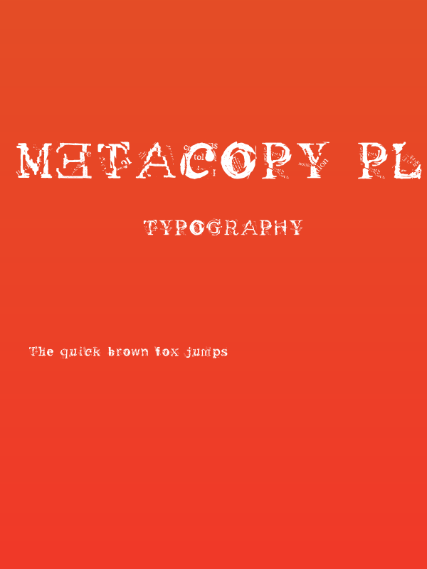 Metacopy Plain Poster