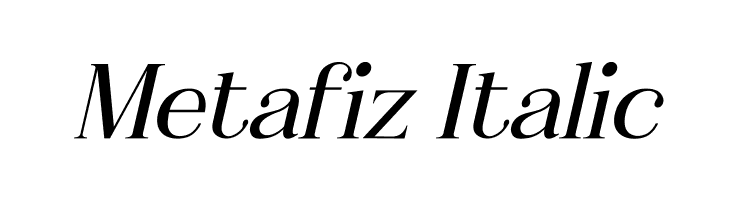 Metafiz Italic  Free Fonts Download