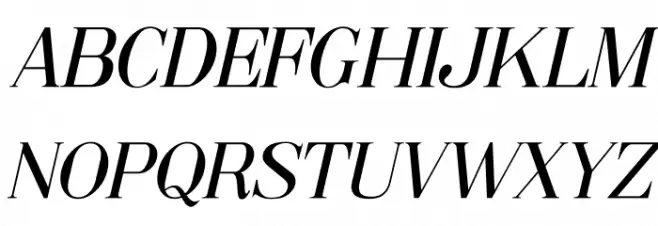 Metafiz Italic Polices MAJUSCULES