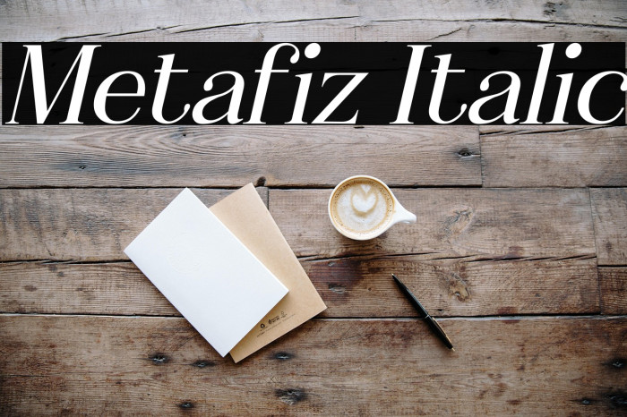 Metafiz Italic Example 2