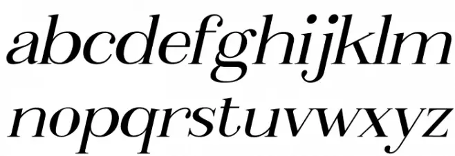 Metafiz Italic Caratteri MINUSCOLO