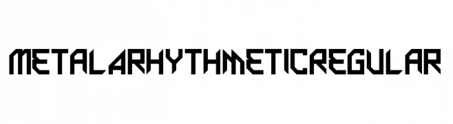 Metal Arhythmetic Regular  baixar fontes gratis