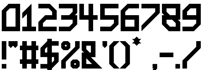Metal Arhythmetic Regular Font OTHER CHARS