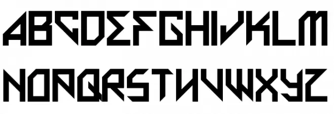 Metal Arhythmetic Regular फ़ॉन्ट अपरकेस