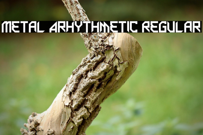 Metal Arhythmetic Regular Font examples