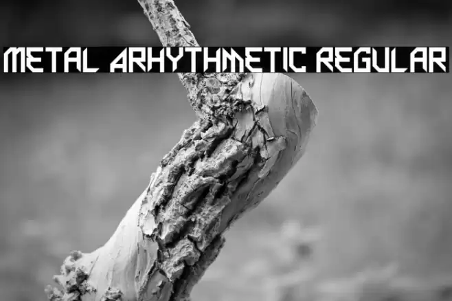 Metal Arhythmetic Regular Caratteri examples