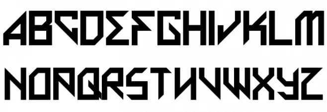 Metal Arhythmetic Regular 字体 大写