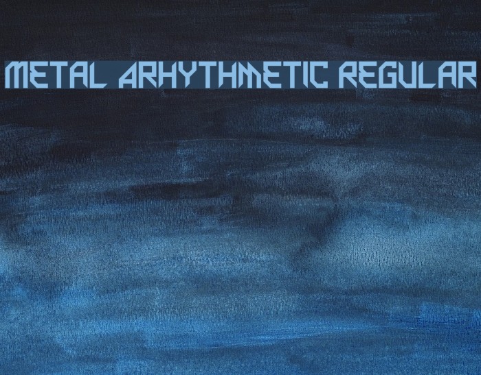 Metal Arhythmetic Regular Example 3