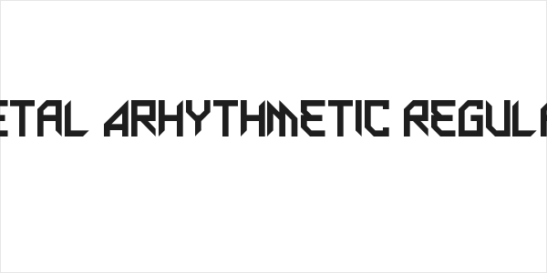Metal Arhythmetic Regular Logo