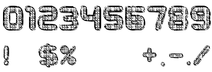Metal Curvy Font OTHER CHARS
