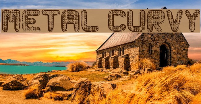 Metal Curvy Font examples