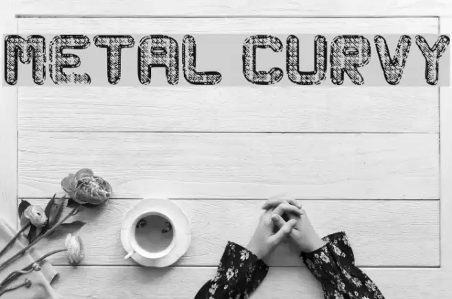 Metal Curvy Font examples