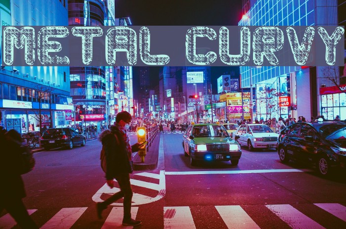 Metal Curvy Font examples
