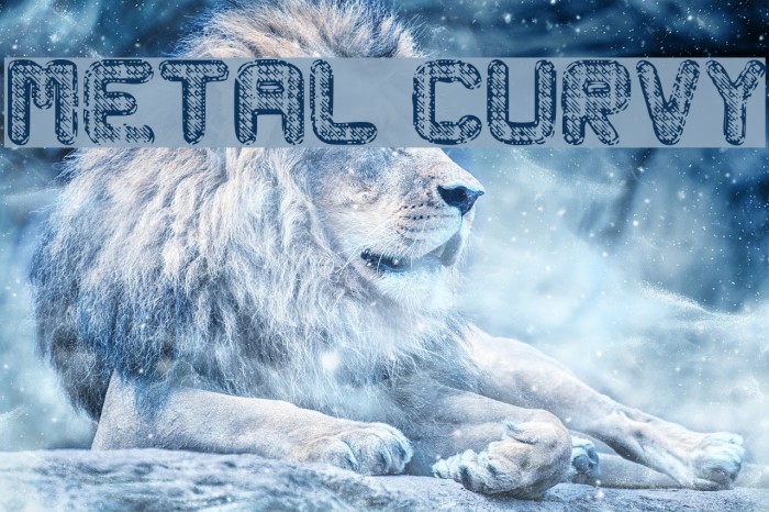 Metal Curvy Font examples