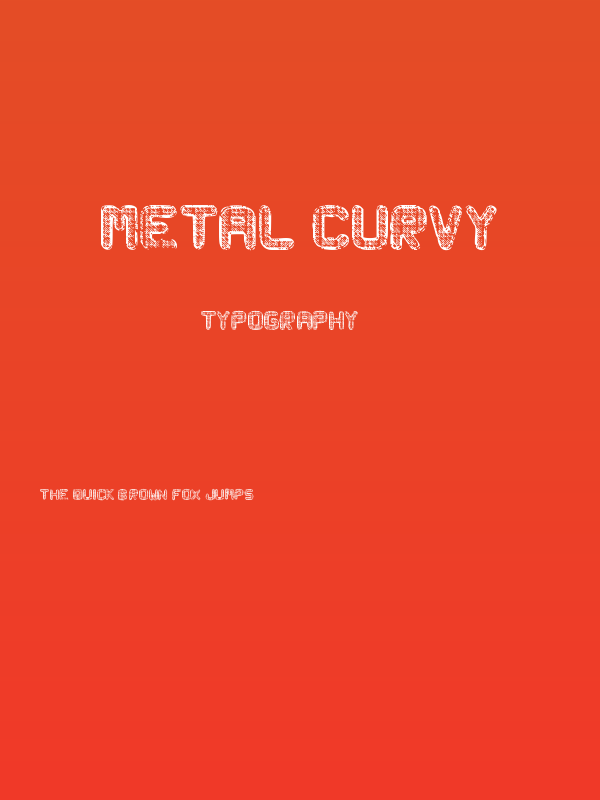 Metal Curvy Poster