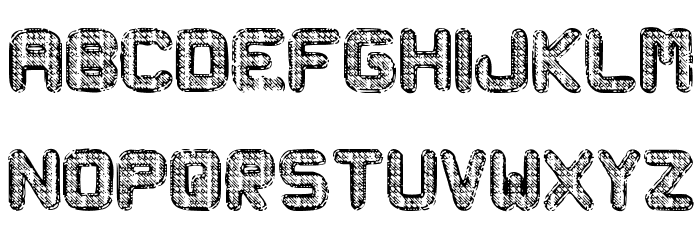 Metal Curvy Font LOWERCASE