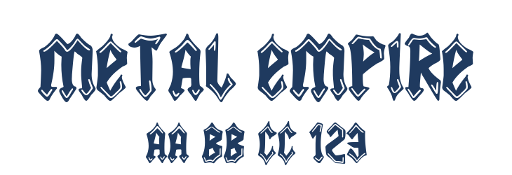 Metal Empire Font Preview