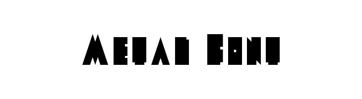 Metal Font  font caratteri gratis