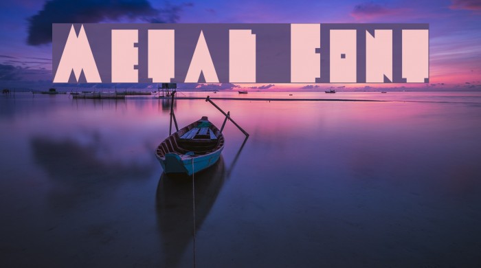 Metal Font Font examples