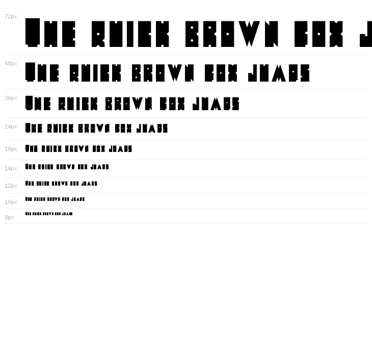 Metal Font Waterfall